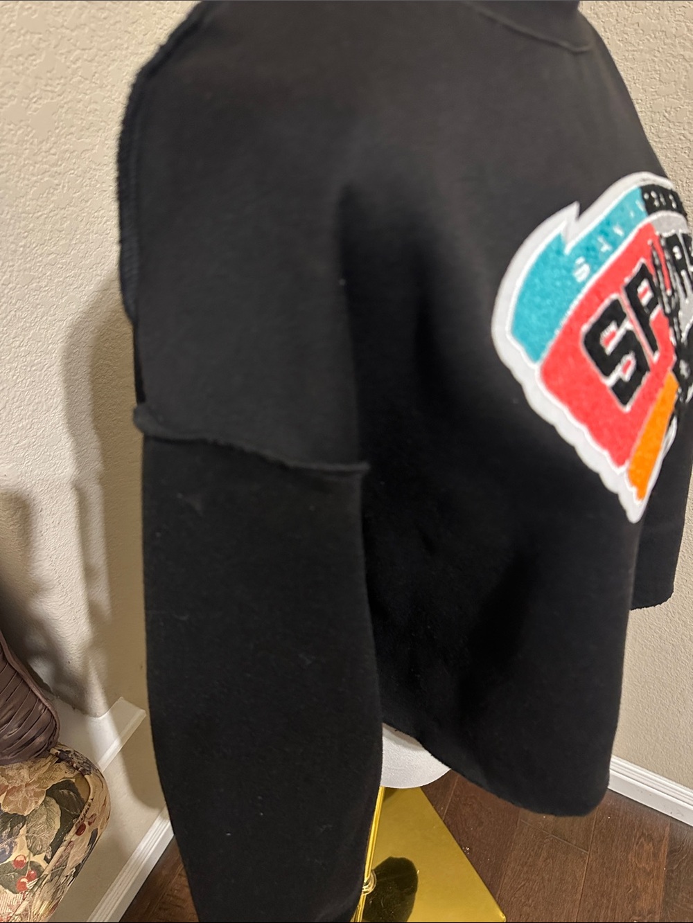 Size XL SA Spurs upcycled cropped crewneck - Picture 3 of 8